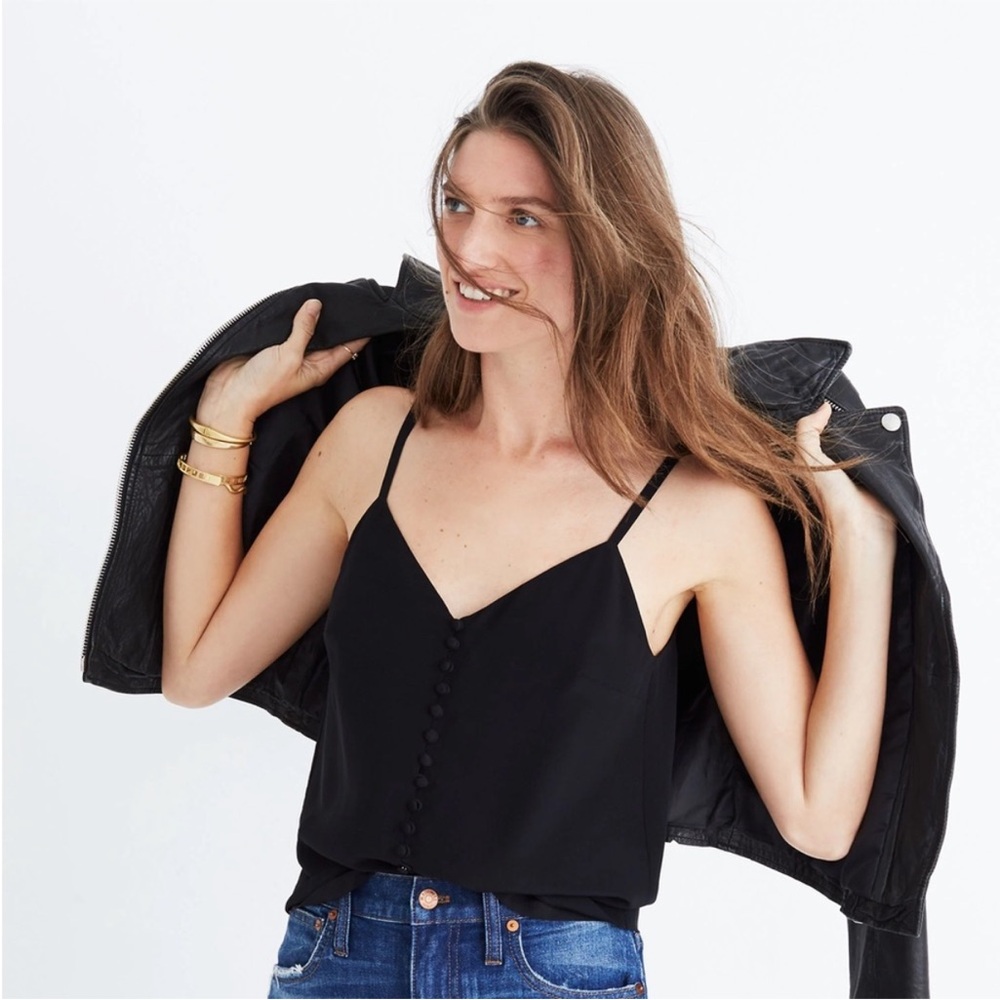 Madewell Silk Button-Down Cami